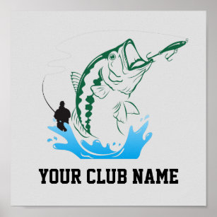 Vorlage des Fischereiklubs Poster