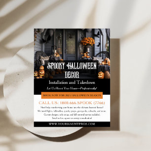 Vorlage des Halloween Decorations-Service-Flyers Flyer