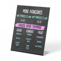 Vorlage des Menüs "Mini Pancakes Cart"