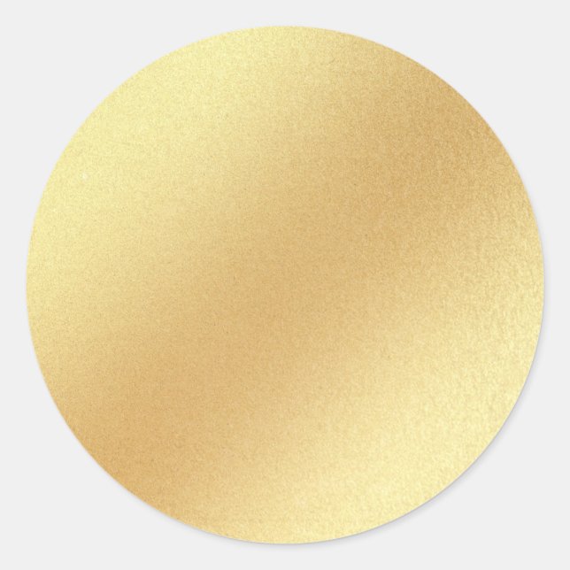 Vorlage Elegante Imitate Gold Glitzer Glamour Leer Runder Aufkleber (Vorderseite)