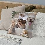 Vorlage für 10 Fotos personalisiert Kissen<br><div class="desc">Dieses einzigartige 10-Foto-Collage-Kissen lasse Ihnen, Ihre wertvollsten Momente in Stil und Komfort zu schätzen. Machen Sie Ihre eigene Collage themed werfen Kissen aus Ricaso - Passen Sie mit Ihren zehn Lieblings-Fotos für ein personalisiertes Geschenk für sich selbst oder einen geliebten Showcase die besonderen Zeiten, die am meisten gemein - Hochzeiten,...</div>