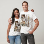 Vorlage für 10 Fotos personalisiert T-Shirt<br><div class="desc">Dieser einzigartige 10-Foto-Collage-T - Shirt lasse Ihnen, Ihre wertvollsten Momente im Stil zu schätzen. Machen Sie Ihr eigenes Collage-Thema Shirt aus Ricaso - Passen Sie mit Ihren zehn Lieblings-Fotos für ein personalisiertes Geschenk für sich selbst oder einen geliebten Showcase die besonderen Zeiten, die am meisten gemein - Hochzeiten, neue Babys,...</div>