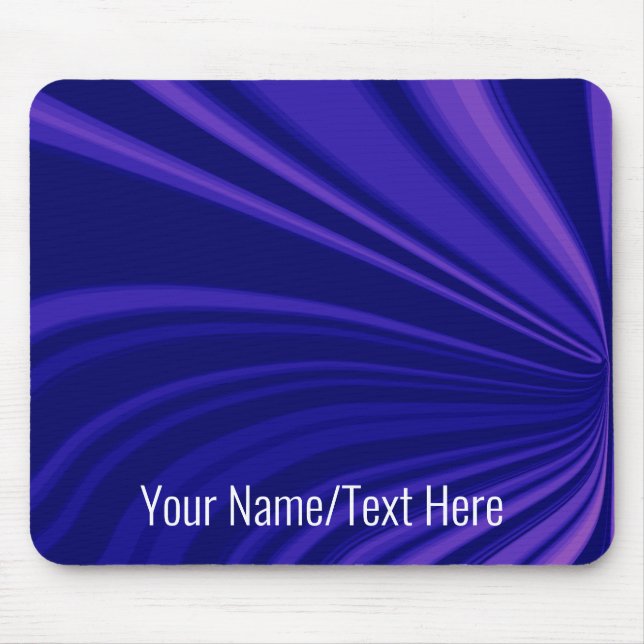 Vorlage für abstrakte Lila und weiße Namen Mousepad (Vorne)