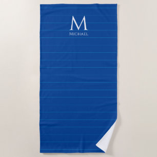 Vorlage für Anfangsnamen in Monogramm, benutzerdef Strandtuch