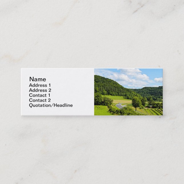 Vorlage für bayerische Visitenkarten Mini Visitenkarte (Vorderseite)
