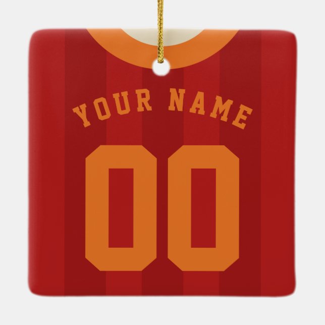 Vorlage für benutzerdefinierbare Sports Jersey Keramikornament (Rückseite)