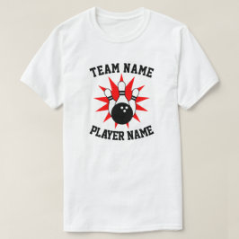 Vorlage für benutzerdefinierte Bowling Team- und P T-Shirt