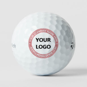 Vorlage für benutzerdefinierte Firmenlogos und Gol Golfball