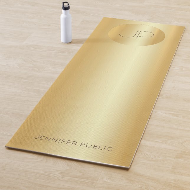 Vorlage für benutzerdefinierte Imitat Gold Monogra Yogamatte (Beispiel)