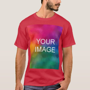Vorlage für benutzerdefinierte Kardinal-Rote Add- T-Shirt