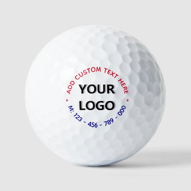 Vorlage für benutzerdefinierte Logos und Text-Brie Golfball (Vorderseite)