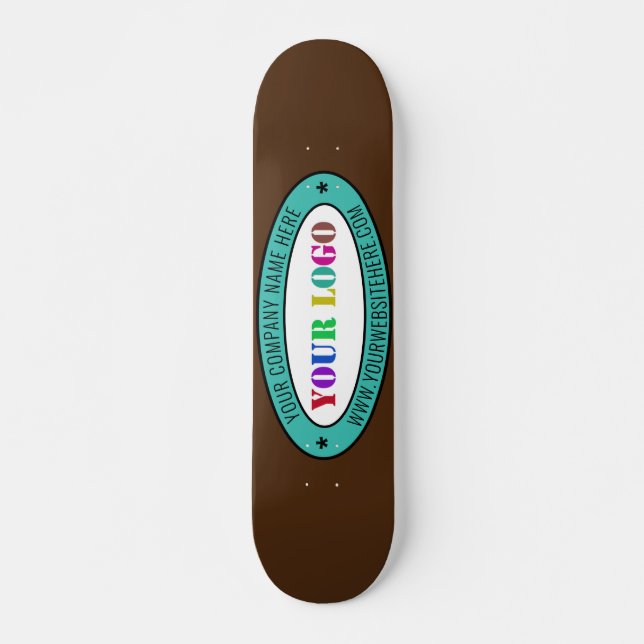 Vorlage für benutzerdefinierte Logos und Textfirme Skateboard (Vorne)