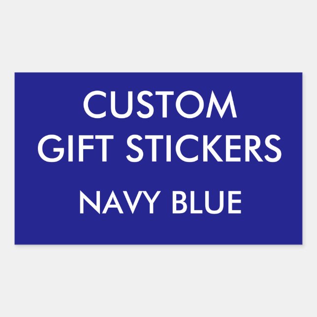Vorlage für benutzerdefinierte NAVY-BLAUE-REKTANGL Rechteckiger Aufkleber (Vorderseite)