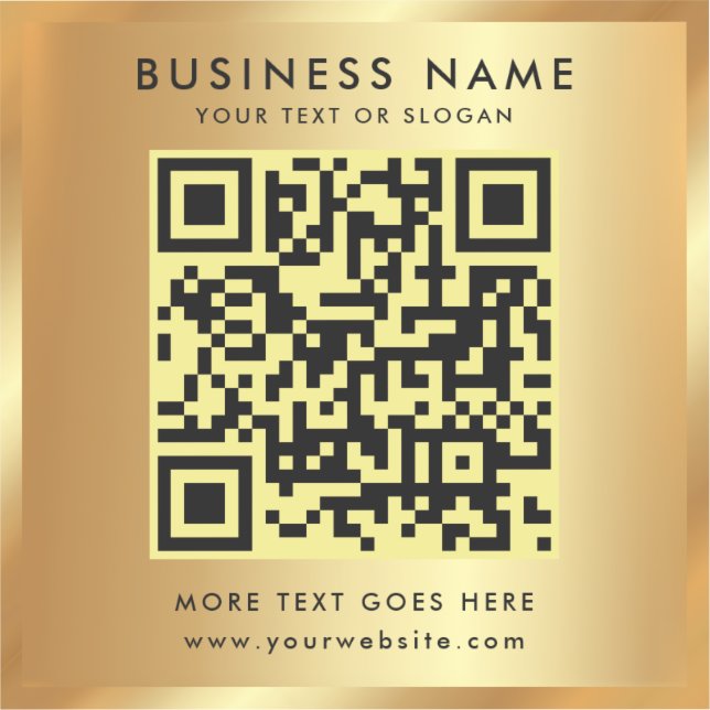 Vorlage für benutzerdefinierte Text QR-Code-Logos  Aufkleber (Vorderseite)