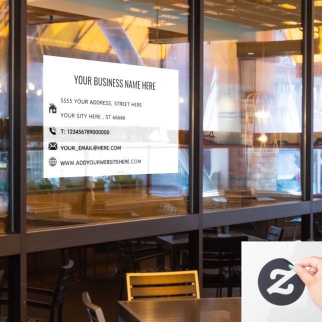 Vorlage für benutzerdefinierte Werbefenster Fensteraufkleber (Restaurantfenster)