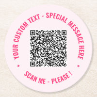 Vorlage für benutzerdefinierten QR-Code und Text-U