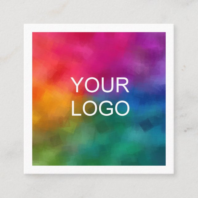 Vorlage für Berufliche Firmenlogos Quadratische Visitenkarte (Vorderseite)