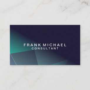 Vorlage für berufliche, moderne Blue Business Card Visitenkarte