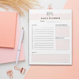 Vorlage für Berufliche rosa Ästhetik Notizblock