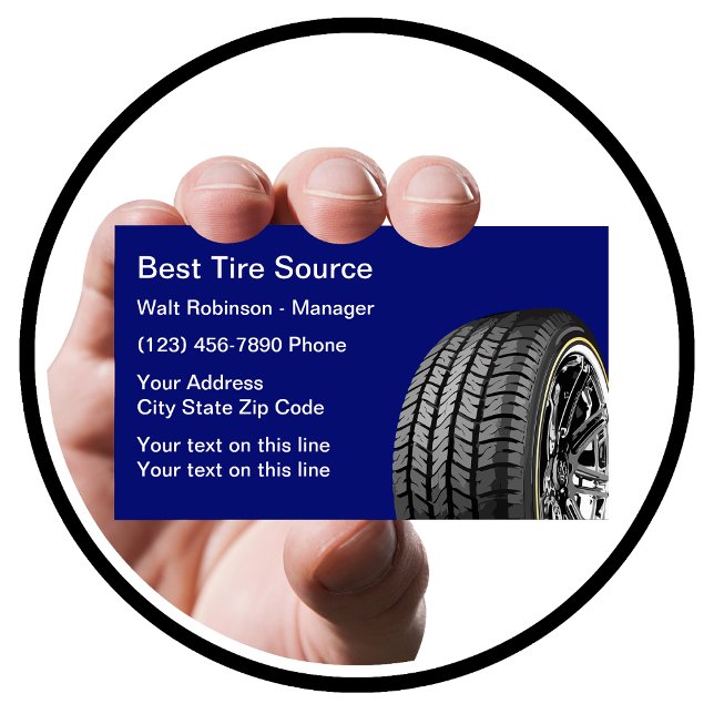 Vorlage für Best Tire Store Business Card Visitenkarte (Von Creator hochgeladen)