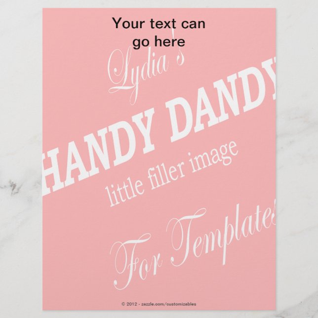 Vorlage für Buchstaben (Vorderseite)