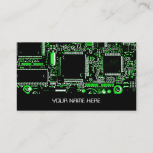 Vorlage für "Circuit Green 2"-Visitenkarte Visitenkarte