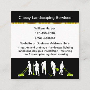 Vorlage für Coole Landing-Cards Quadratische Visitenkarte