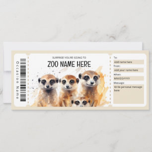 Vorlage für das Bearbeiten von ZOO-Geschenkgutsche