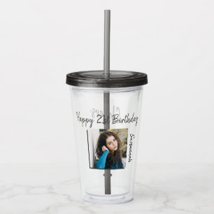 Vorlage für das benutzerdefinierte Foto 21. Happy Acryltrinkbecher