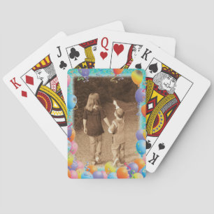 VORLAGE FÜR DAS BIRTHDAY-FOTO-SPIELKARTENVORLAGE SPIELKARTEN