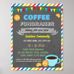 Vorlage für das Coffee Fundraiser-Ereignis Poster