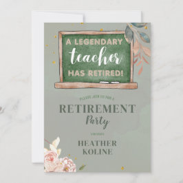 Vorlage für das digitale Rustikal-Lehrer-Party