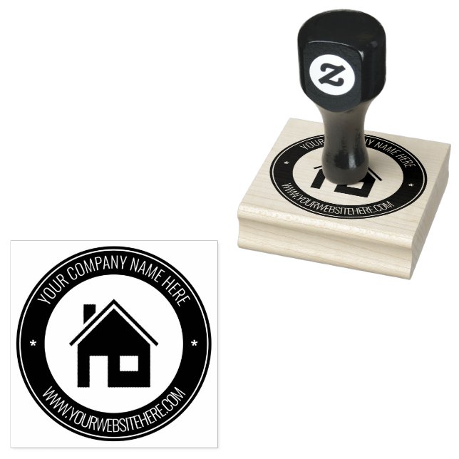 Vorlage für das Foto "Benutzerdefiniertes Logo" -  Gummistempel (Stempel)
