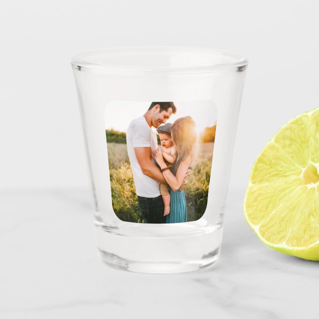 Vorlage für das Foto mit abgerundeten Schiebegläse Schnapsglas (Vorderseite)