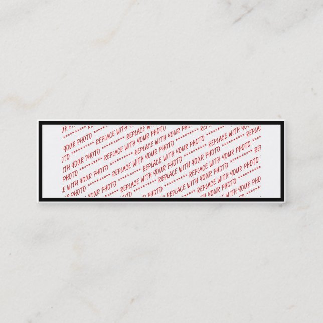 Vorlage für das Foto Panorama, Gruppe oder Klasse Mini Visitenkarte (Vorderseite)