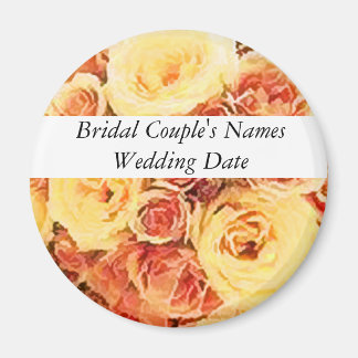 Vorlage für das Gastgeschenk Hochzeit Magnet