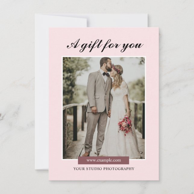 Vorlage für das Geschenkgutachten für Fotografen (Vorderseite)