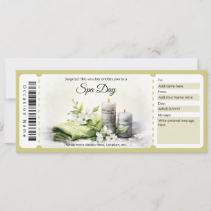 Vorlage für das Geschenkzertifikat für Wellness-Ce