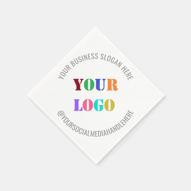 Vorlage für das Logo "Werbung" von Napkins Serviette (Ecke)