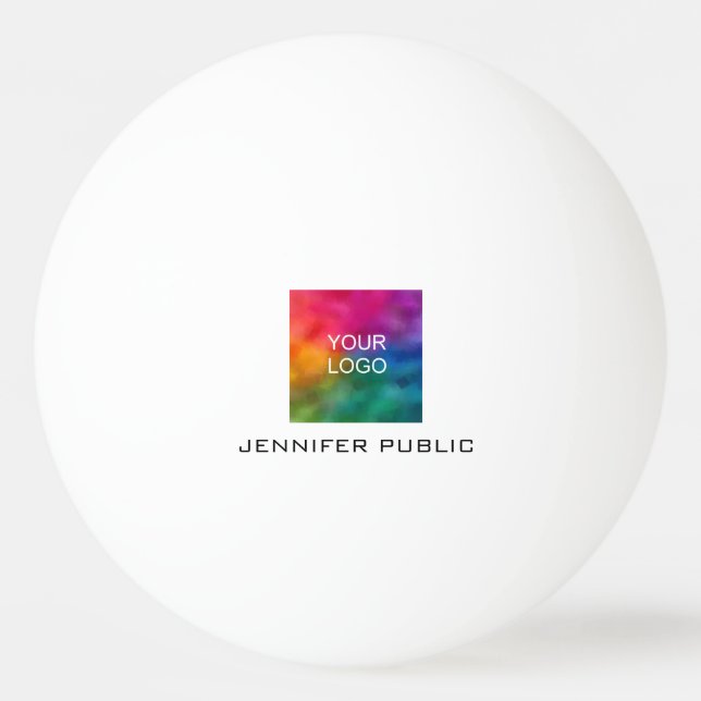 Vorlage für das Personalisierte Logo hinzufügen Tischtennisball (Vorderseite)