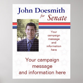 Vorlage für das Poster der politischen Kampagne