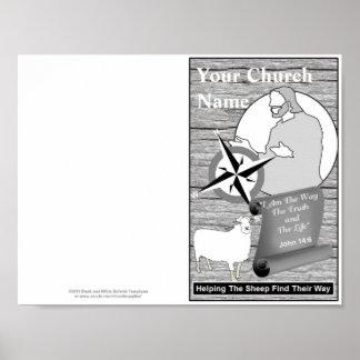 Vorlage für das Reprinted Church Bulletin Poster