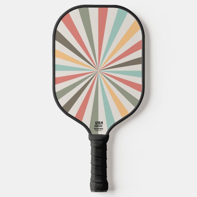 Vorlage für das Sunburst Pickleball-Paddel Pickleball Schläger (Vorderseite)
