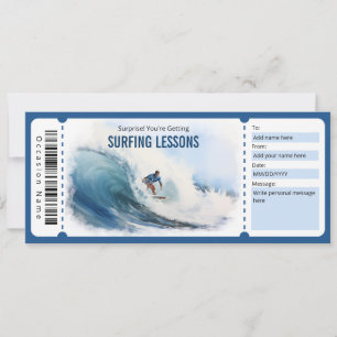 Vorlage für das Surfzertifikat für Surfvorführunge