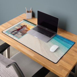 Vorlage für das tropische Strandjahr Schreibtischunterlage