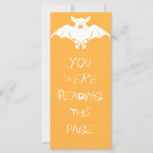 Vorlage für das White Bat-Lesezeichen