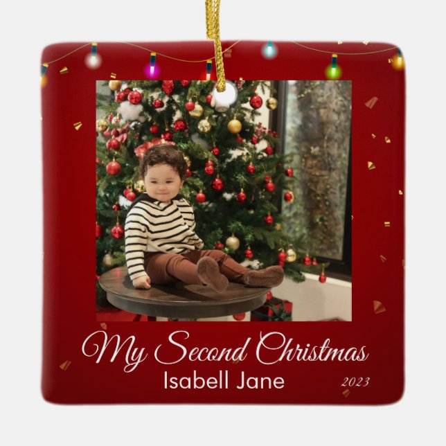 Vorlage für das zweite Weihnachts-Foto der benutze Keramikornament (Vorderseite)