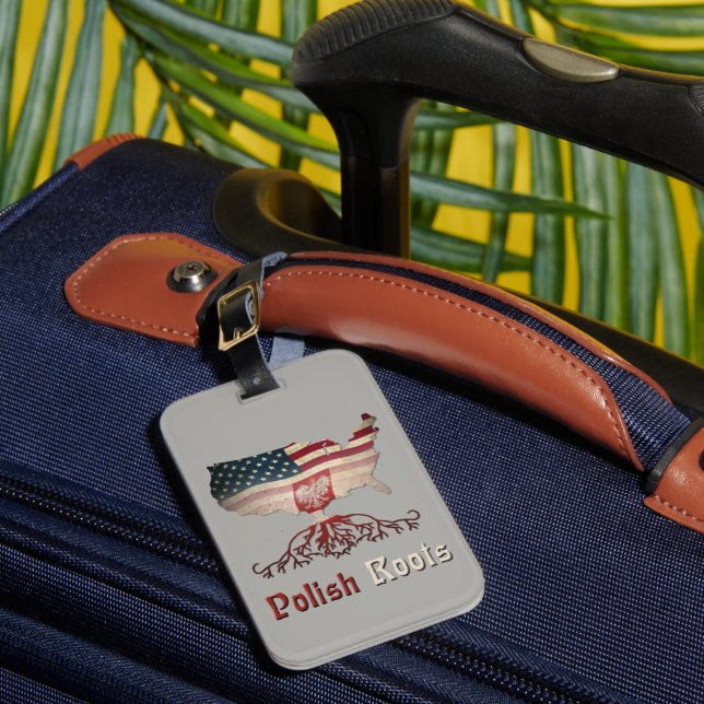 Vorlage für den amerikanischen polnischen Gepäcktr Gepäckanhänger (Vorderseite Insitu 1)