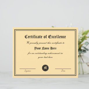 Vorlage für den Award für herausragende Exzellenz
