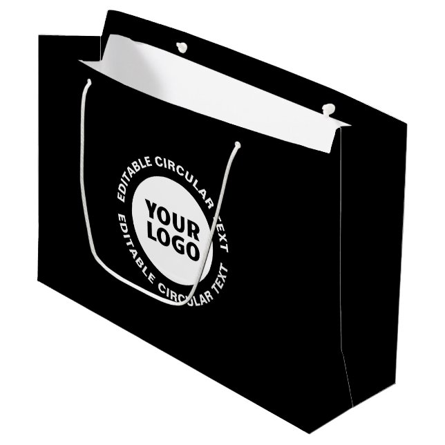 Vorlage für den bearbeitbaren Rundschreiben und Ih Große Geschenktüte (Vorderseite Schrägansicht)